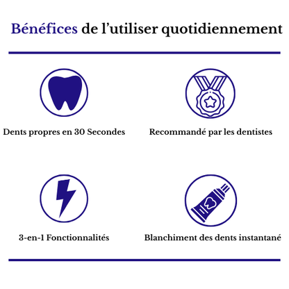 Brosse à dents automatique en forme de U